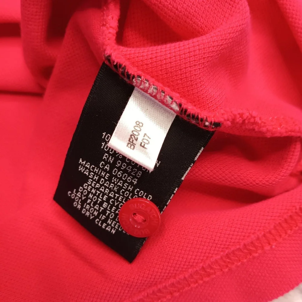Bugatchi Uomo Golf Polo Shirt 1/4 Mens‎ L? Flip Cuff Stretch Performance Cotton